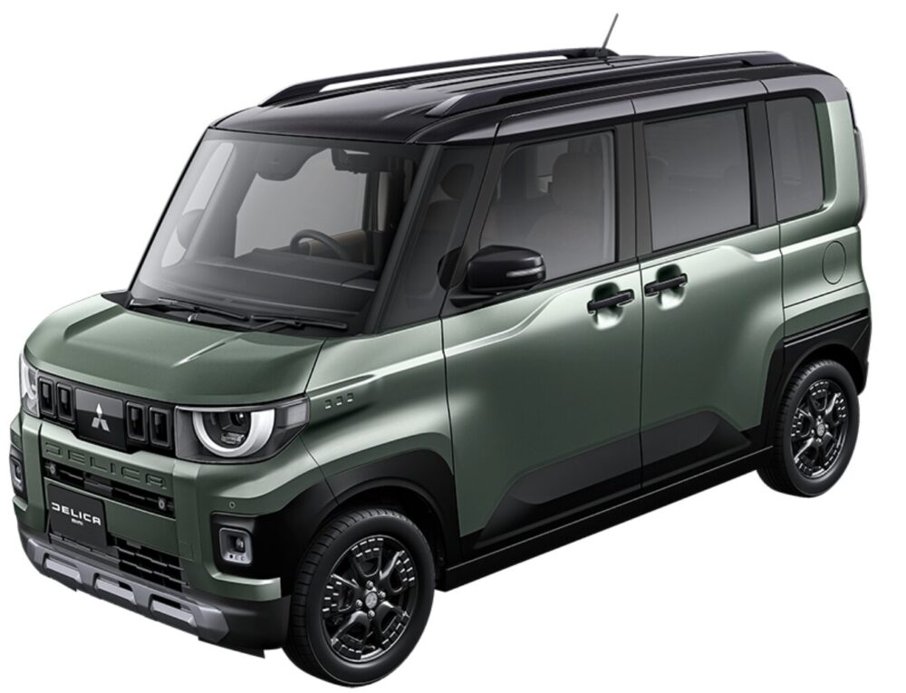 DELICA MINI アッシュグリーンメタリック Xブラックマイカ