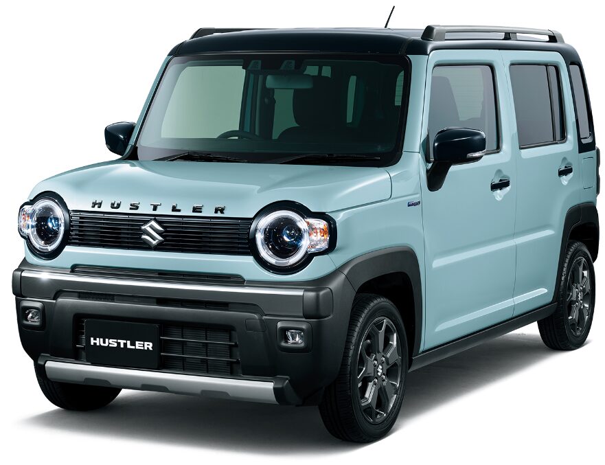 ハスラー タフワイルド オフブルーメタリック X ブラック2トーン