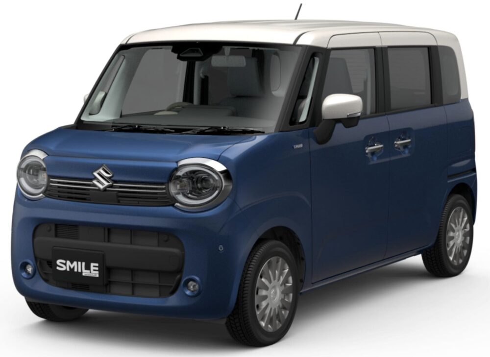 ワゴンRスマイル HYBRID X インディゴブルーメタリック2 ソフトベージュ2トーンルーフ