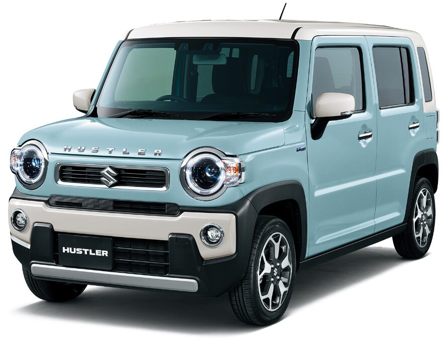 ハスラー HYBRID X オフブルーメタリック X ソフトベージュ2トーン