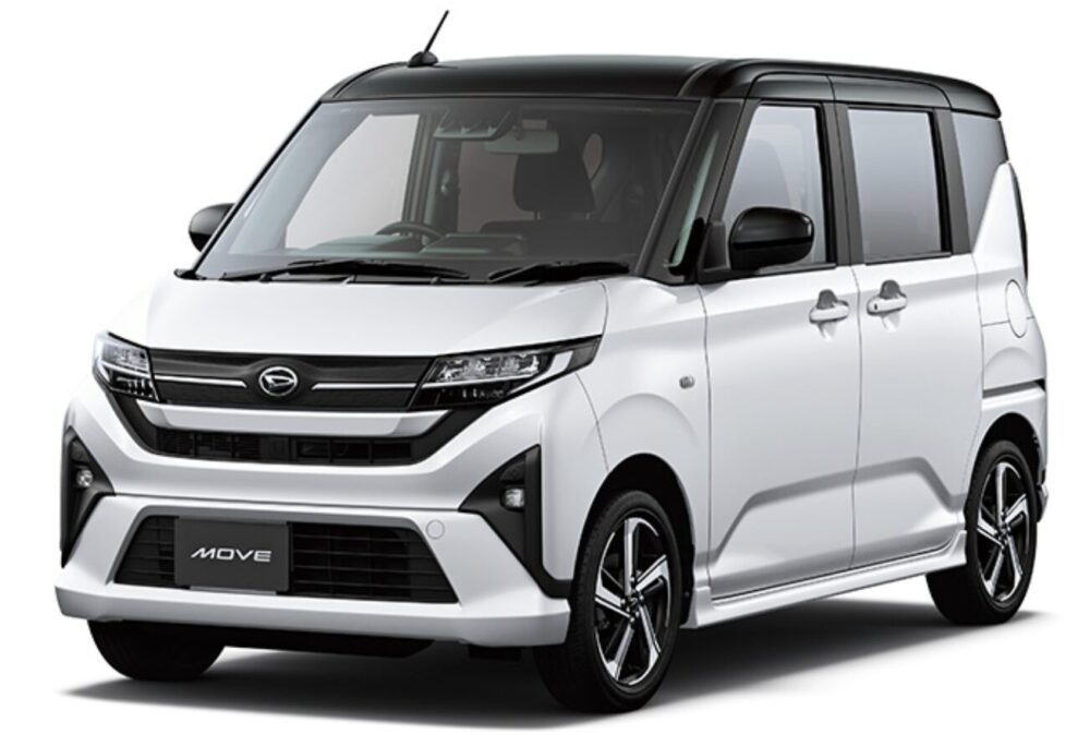 新型ムーヴ RS ブラックマイカメタリック×シャイニングホワイトパール