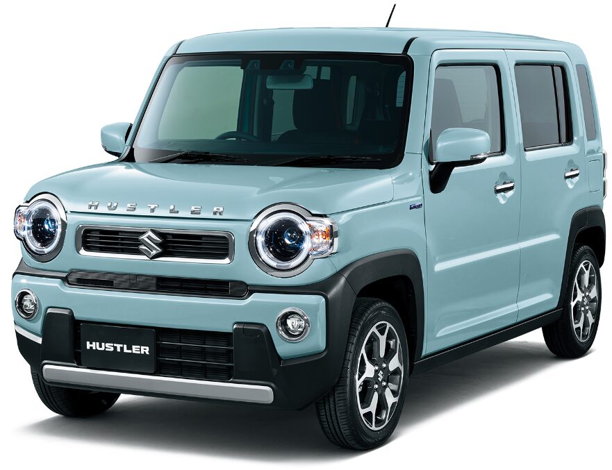 ハスラー HYBRID X オフブルーメタリック