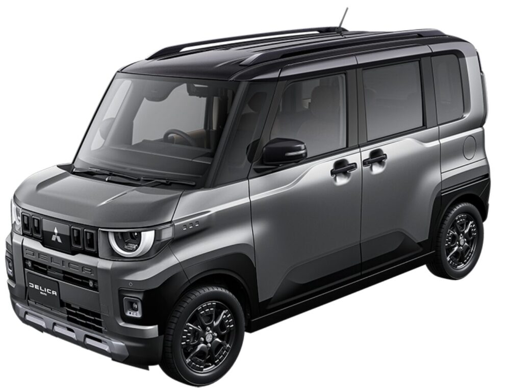 DELICA MINI チタニウムグレーメタリック Xブラックマイカ