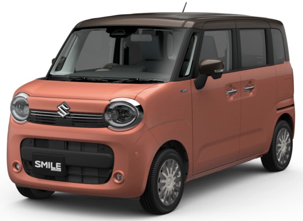 ワゴンRスマイル HYBRID X コーラルオレンジメタリック アーバンブラウン2トーンルーフ