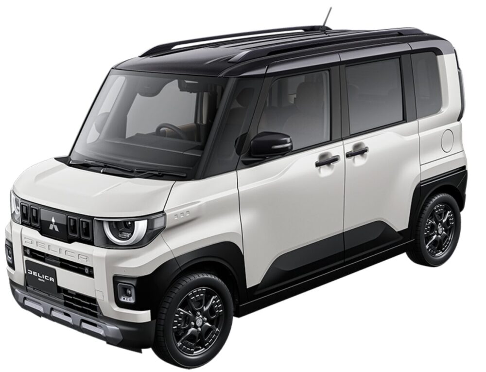 DELICA MINI ホワイトパール Xブラックマイカ