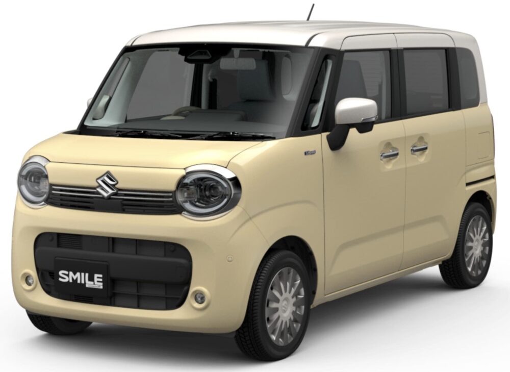 ワゴンRスマイル HYBRID X シフォンアイボリーメタリック ソフトベージュ2トーンルーフ