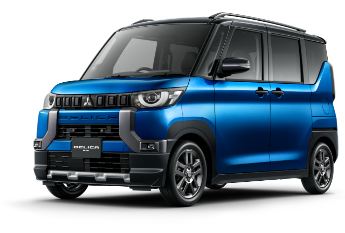DELICA MINI ライトニングブルーマイカ Xブラックマイカ