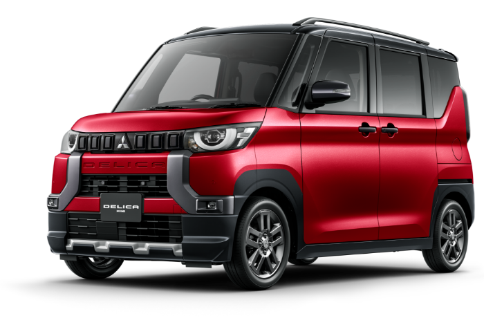 DELICA MINI レッドメタリック Xブラックマイカ
